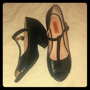 Miz Mooz 6.5 peep toe heels